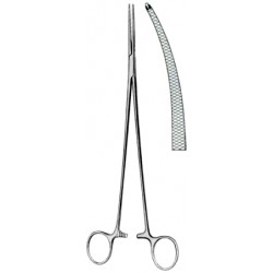 Bengolea Hemostatic Forceps BJ 1:2 Curved 24cm/9 1/2" Cross Serrated