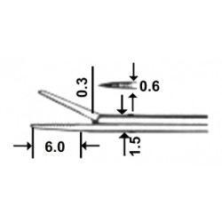 Micro Ear Polypus Dressing Forceps 0.3mm 8cm/3 1/4"