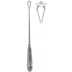 Recamier Uterine Curettes Sharp 6mm 31cm Fig # 0 Malleable